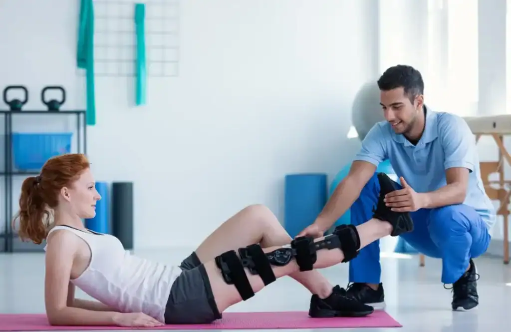 Woman having treatment to help muscle recovery Beccles after an injury