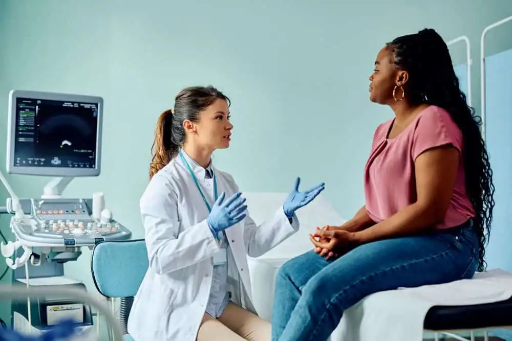 Woman have consultation about vaginal laxity Beccles