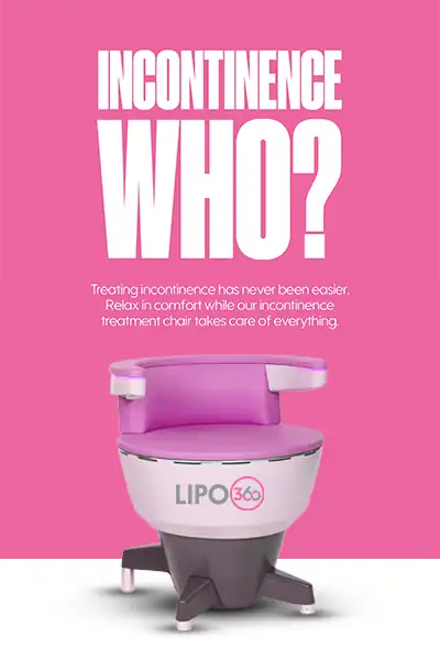 LIPO360 EMS Chair Can Help with Urinary Incontinence 2 Image of a urinary incontinence treatment seat Beccles
